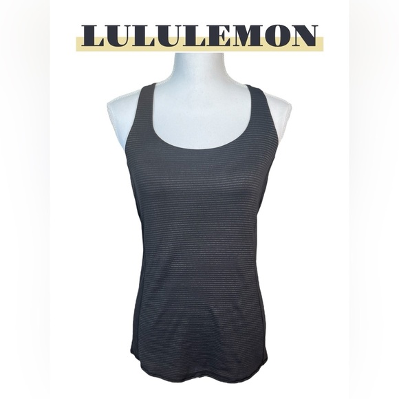 Lululemon | Wild Tank | Black & Gold Thin Stripe - Picture 5 of 10